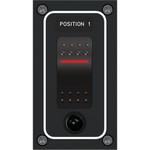 Paneltronics Waterproof Panel - DC 1-Position Illuminated Rocker Switch & Circuit Breaker