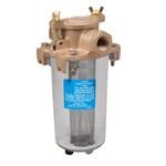 PERKO Lightweight Intake Water Strainer - Clear Body - 1-1/4