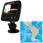 Raymarine Dragonfly 5 PRO Combo - Transom Mount Transducer w/Navionics + Caribbean & South America Chart