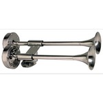 Ongaro Deluxe SS Shorty Dual Trumpet Horn - 12V