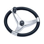 Ongaro Evo Pro 316 Cast Stainless Steel Steering Wheel w/Control Knob - 13.5