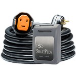 SmartPlug 30 Amp RV Kit 30' Dual Configuration Cordset - Black (SPS X Park Power) & Non Metallic Inlet - Gray