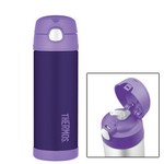 Thermos FUNtainer&trade; Stainless Steel, Insulated Straw Bottle - Purple - 16 oz.