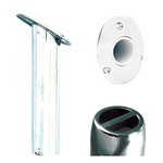 Tigress Oval Head SS Gunnel Mount Rod Holder - 30° - 10-1/2