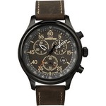 Timex Expedition&reg; Field Chronograph - Black/Brown