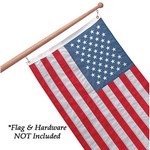 Whitecap Teak Flag Pole - 48