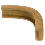 Whitecap Teak Track Outside Corner Molding - 3/4