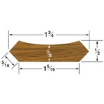 Whitecap Teak Corner Wire Molding - 5'