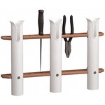 Whitecap Teak 3-Rod Tournament Storage Rack