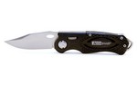 AccuSharp Model 703C, Folding Sport Knife, Belt Clip, Black, Aluminum 703C