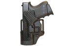 BLACKHAWK! CQC SERPA Holster With Belt and Paddle Attachment, Fits Glock 26/27/33, Left Hand, Carbon Fiber, Black 410001BK-L
