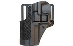 BLACKHAWK! CQC SERPA Holster With Belt and Paddle Attachment, Fits Glock 20/21 and S&W MP.45, Left Hand, Carbon Fiber, Black 410013BK-L