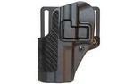 BLACKHAWK! CQC SERPA Holster With Belt and Paddle Attachment, Fits HK P30, Left Hand, Carbon Fiber, Black 410017BK-L