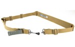 Blue Force Gear Molded Acetal Adjuster Padded Sling, 2-To-1 Point Padded Sling, Coyote Brown VCAS-2TO1-RED-200-CB