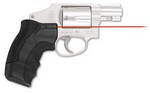 Crimson Trace Corporation Hi-Brite LaserGrip, Fits S&W J Round Butt, RubberWraparound, Red Laser LG-350