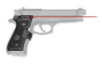 Crimson Trace Corporation Hi-Brite Mil-Spec LaserGrip, Fits Beretta 92/96, Black, Rubber Wraparound LG-402M