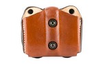 DeSantis Gunhide Double Magazine Pouch, Glock 17/22, Ambidextrous, Tan Leather A01TJJJZ0