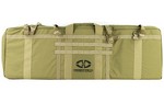 Desert Tech SRS Soft Case FDE With Backpack Straps, Functions As Both Case And Shooting Mat While Providing Onboard Storage For HTI Rifle, Magazines, Silencer, Conversion Kits, And Cleaning Rod Plus MOLLE Webbing For Outside Accessory Attachment. DT-SRS-C