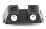 Glock OEM, Night Sight For Glock 42 & 43, 6.1mm Slim Rear, Black Finish, 3 Dot Style 33578