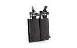 Haley Strategic Partners Double Magazine Wedge Expansion System, Loop on Outside, Hook on Inside, Provides Envelope to Insert a Holster That Sits Centerline Between Rig and Body/Armor. Black Finish DMWB