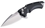 Hogue Grips X5, Folding Knife, CPM154 / Tumbled, Plain, 4, Aluminum / Black 34550