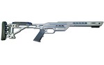 MasterPiece Arms MPA BA Lite Chassis, Lightweight Machined Aluminum Chassis, Bubble Level System, Adjustable Length of Pull, Adjustable Cheek Riser, Bipod Picatinny Rail, Inletted for Remington 700 Short Action, Gunmetal Grey Finish MPABALTCHASSREMSAGNM