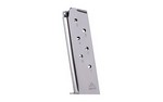 Mecgar Magazine, 45ACP, 7Rd, Fits 1911, Nickel MGCG4507N