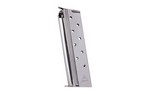 Mecgar Magazine, 10MM, 8Rd, Fits 1911, Nickel MGCGOV10N