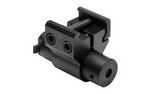 NCSTAR Compact Red Laser, Black, Mounts to Most Weaver Style/ Picatinny Rails, Fully Adjustable for Windage and Elevation, Side to Side Toggle On/Off, Uses (2) LR44 Batteries (Included) ACPRLS