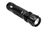 NCSTAR 3W 160 Lumens LED Flashlight, Fits Picatinny/Weaver Rail, 160 Lumens, Black, Momentary and Constant On/Off Cap Switch ATFLB