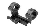 NCSTAR AR15 Adjustable Scope Mount QR, Black, Fits Picatinny Rails, Supports 30mm or 1