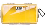 Pelican 1060 Micro Case, Yellow/Clear, Hard Case, Interior 8.25
