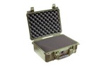 Pelican 1450 Protector Case, OD Green, Hard Case, Interior 14.66