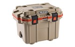 Pelican Elite Cooler, Cooler, Tan/Orange, Hard, 25.30