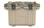 Pelican Elite Cooler, Realtree Edge Camo/Tan, 50 Quarts, Molded-In Tie Downs, Integrated Cup Holders 50Q-4-TANCAMO03GRN