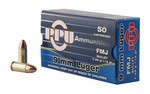 Prvi Partizan Pistol, 9MM, 115 Grain, Full Metal Jacket, 50 Round Box PPH9F1
