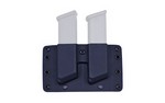 Raven Concealment Systems Legacy Double Magazine Pouch, Rounds Forward, Fits Glock 43 Magazines, Right Hand, Black, with OWB Standard Belt Loops 1.50