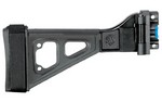SB Tactical Folding Pistol Brace, Adjustable Nylon Stabilizing Strap, Folding, Fits MP5k SP89, And SP5K, Will not fit MP5 and Reverse Stretch MP5K Clones, Aluminum MP5K Adapter, Black SBT5KA-01-SB