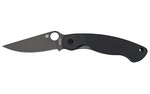 Spyderco Military Model Folding Knife, Plain Edge, Black Blade, CPM-S30V Handle, Black Finish C36GPBK