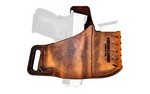 Versa Carry Commander Series Water Buffalo Belt Holster, Includes Spare Mag Pouch, Fits Most Double Stacked Semi-Automatic Pistols, Right Hand, Distressed Brown Leather 62101
