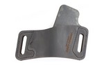 Versa Carry Protector Series Leather Belt Holster, Fits Most Double Stacked Semi-Automatic Pistols, Right Hand, Black Leather OWBBK1