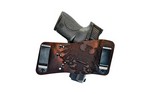 Versa Carry Rapid Slide S3 Underground Plus, Inside or Outside the Waistband Holster, Ambidextrous, Multi-Adjustable to Fit 90% of All Handguns, Distressed Brown, Universal, Leather, Thunderbird R1EBRN