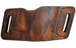 Versa Carry Water Buffalo Quick Slide Belt Slide Holster, Fits Most Double Stacked Semi-Automatic Pistols, Ambidextrous, Distressed Brown Leather WBAOWB21