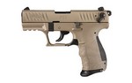 Walther P22QD, Semi-automatic, Double Action/Single Action, Compact, 22LR, 3.42