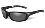 Wiley X P-17M, Black Ops, Sunglasses, Small to Medium Head Size, Matte Frame, Smoke Grey Lens, ANSI Approved, Removable Facial Cavity Seal P-17M