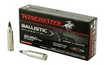 Winchester Ammunition Supreme, 22-250, 55 Grain, Supreme Ballistic Silvertip, 20 Round Box SBST22250B