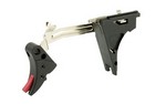 ZEV Technologies Fulcrum Drop in Trigger Kit, Adjustable 2-6 lbs,Fits Glock 40SW Gen 4, Black w/ Red Safety FUL-ADJ-DRP-4G40-B-R