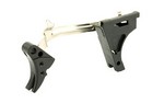 ZEV Technologies Fulcrum Drop in Trigger, Ultimate Kit, Adjustable 2-6 lbs, Fits Glock 45 ACP Gen 1-3, Black w/ Black Safety FUL-ADJ-ULT-45-B-B