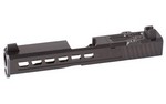 ZEV Technologies For Gen 4 Glock 19, Dragonfly Absolute Co-witness RMR Cut w/Cover, Black Finish, Complete Slide, Includes Sights, RMR Cover Plate And Zev Upper Parts Kit SLD.KIT-Z19-4G-DFLY-RMR-CW.ABS-DLC