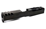 ZEV Technologies Spartan Absolute Co-witness RMR Cut w/Cover, Stripped Slide, For Gen 4 Glock 19, Black Finish SLD-Z19-4G-SPART-RMR-CW.ABS-DLC